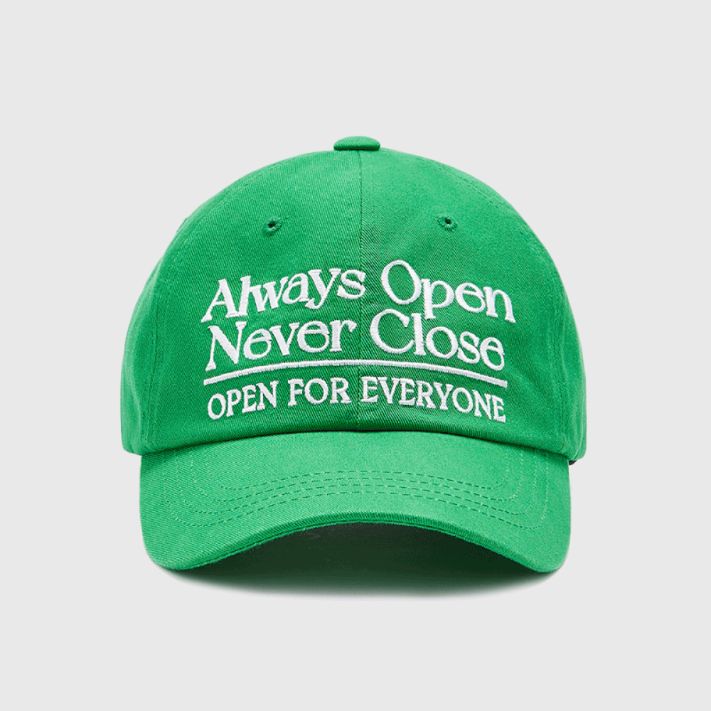 ALWAYS OPEN CAP (GREEN/BLACK)