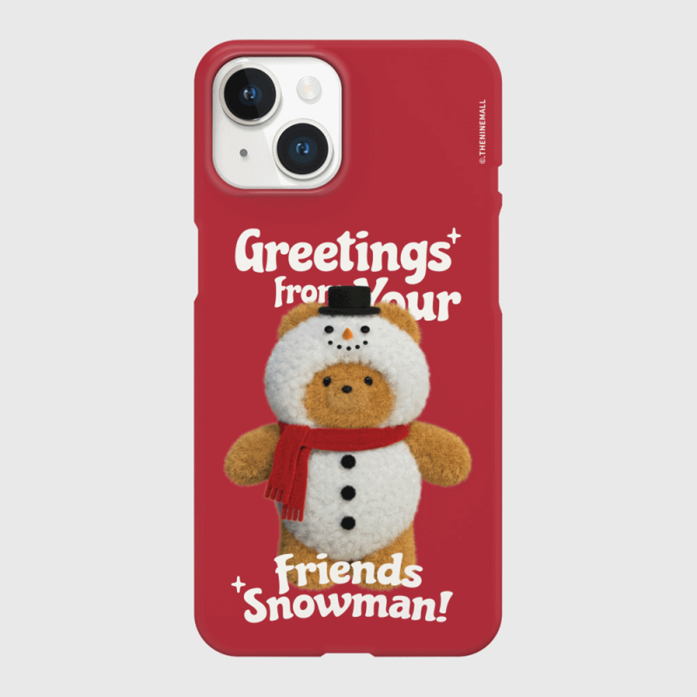 greetings gummy snowman [하드 폰케이스]
