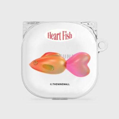 big heart fish [clear 버즈라이브 케이스]