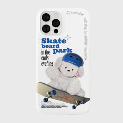스몰 뽀꾸 스케이트보더 [하드 폰케이스]아이폰케이스 아이폰 11 12 12미니 13 미니 엑스 프로 맥스 se2 케이스 핸드폰 갤럭시 커플 곰돌이 캐릭터
