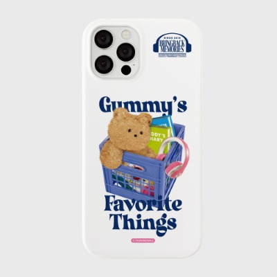 gummys favorite things [하드 폰케이스]아이폰케이스 아이폰 11 12 12미니 13 미니 엑스 프로 맥스 se2 케이스 핸드폰 갤럭시 커플 곰돌이 캐릭터