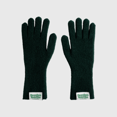 green always open gloves