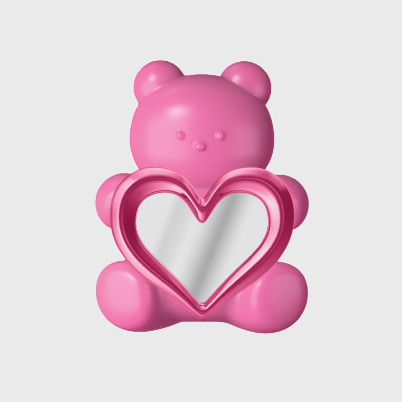 [미러 스마트톡] pink heart gummy