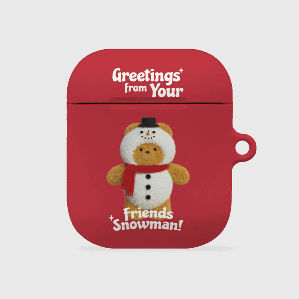 greetings gummy snowman [hard 에어팟케이스 시리즈]